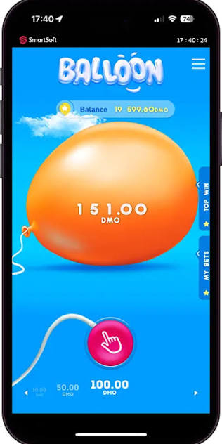Aplicación Balloon: Juega al popular juego de globos en línea por dinero real